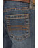 Image #4 - Cody James Little Boys' Wolfstooth Medium Wash Relaxed Bootcut Stretch Denim Jeans, Medium Wash, hi-res