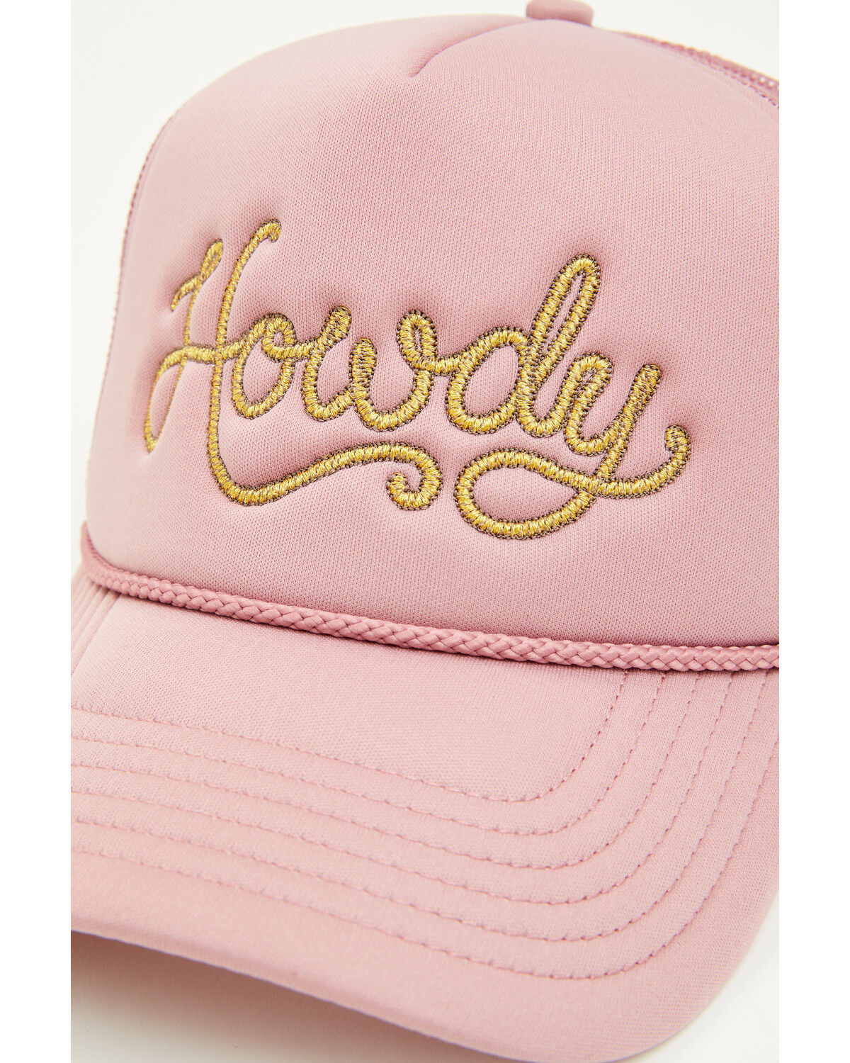 Image #2 - Shyanne Girls' Howdy Foam Ball Cap, Mauve, hi-res