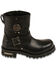 Image #2 - Milwaukee Leather Men's 6" Classic Engineer Boots - Round Toe - Wide, Black, hi-res