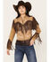 Image #1 - Shyanne Women's Embroidered Suede Fringe Jacket, Taupe, hi-res