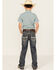 Image #3 - Rock & Roll Denim Boys' Dark Wash Rope Stitch Stretch Bootcut Jeans, Blue, hi-res