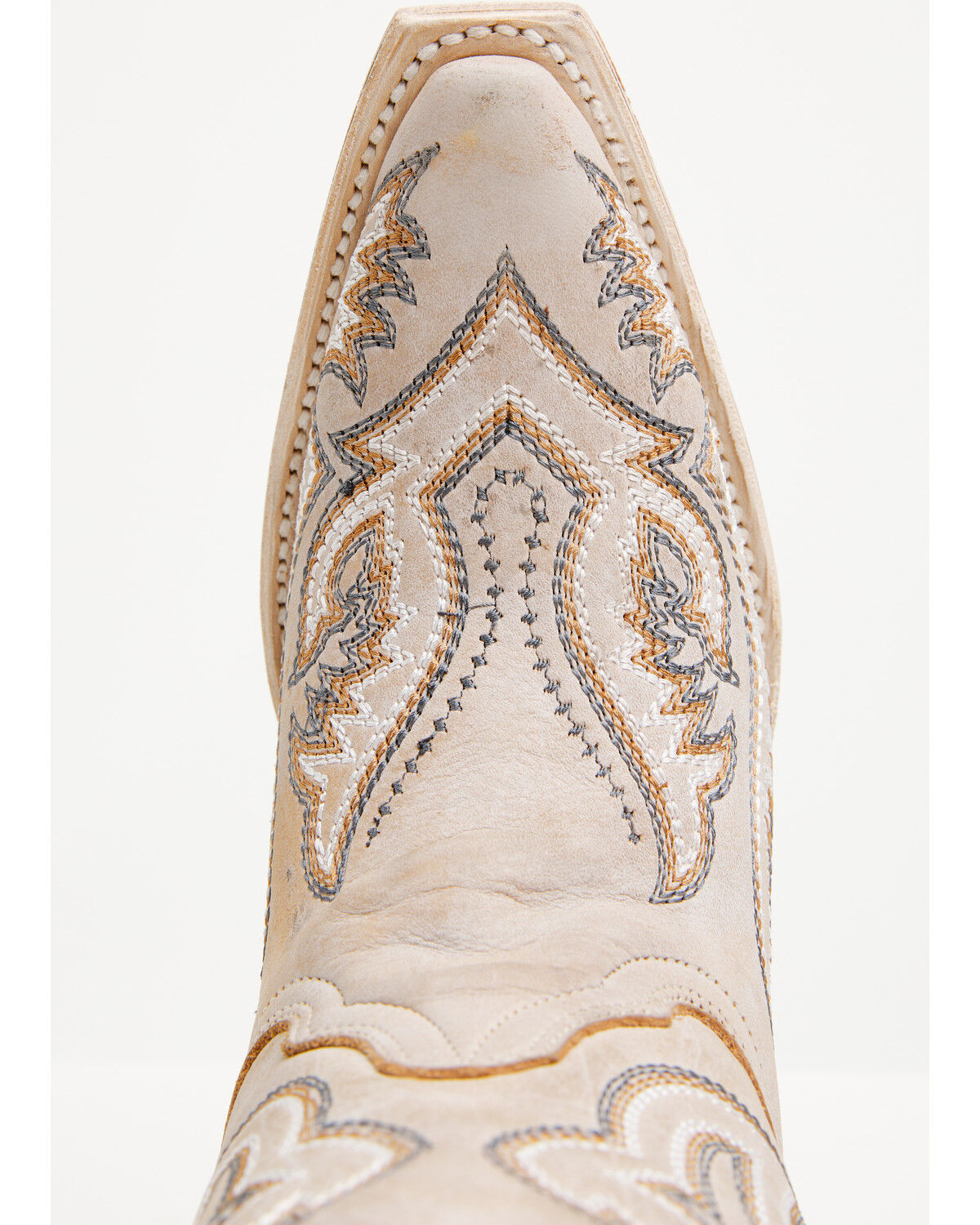 Image #6 - Circle G Women's Triad Embroidered Tall Western Boots - Snip Toe, White, hi-res