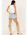 Image #3 - Lee Women's Pearl Cut Off Shorty Shorts, Blue, hi-res