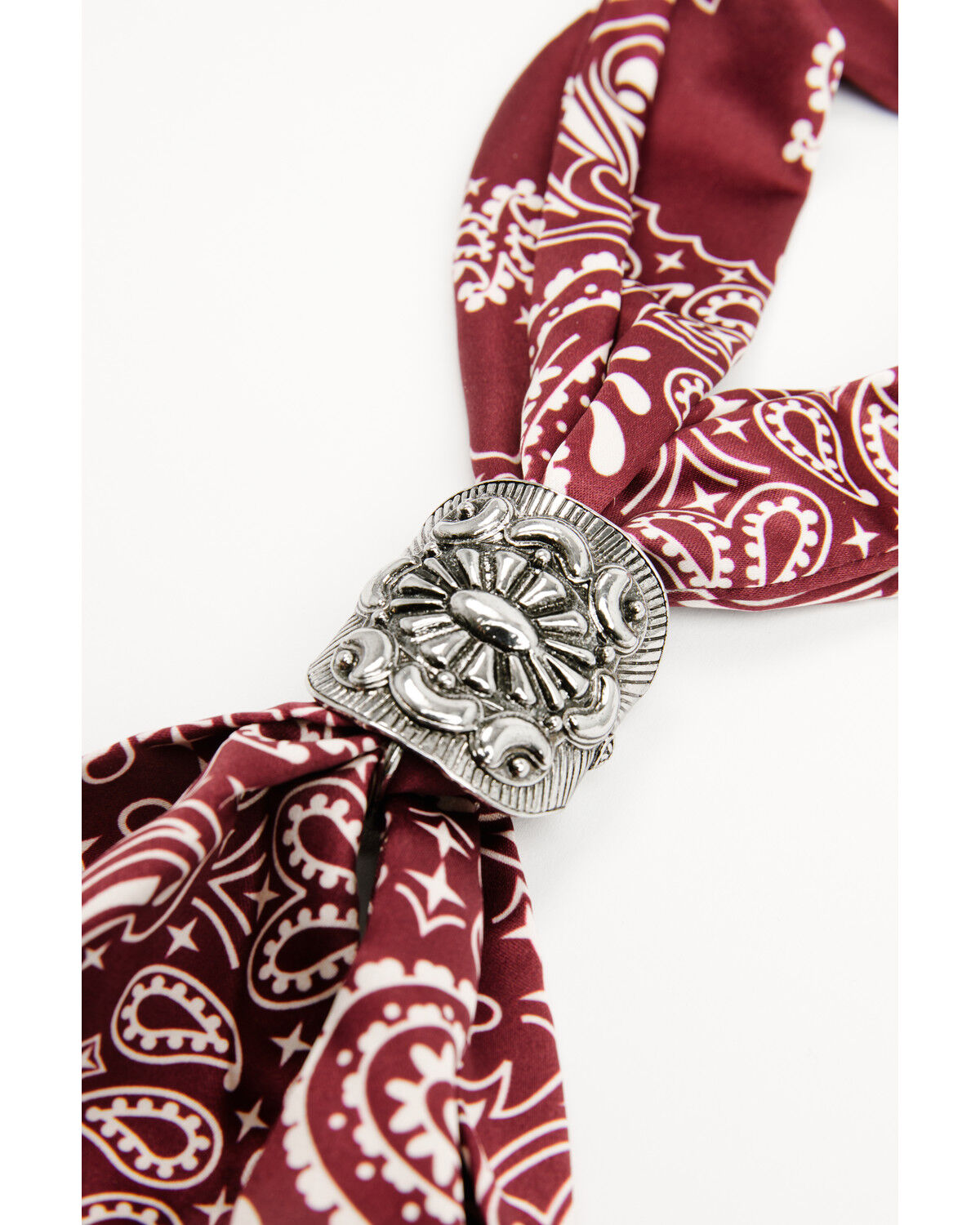 Image #3 - Idyllwind Women's Sutherland Chain Fringe Bandana Necklace, Red, hi-res