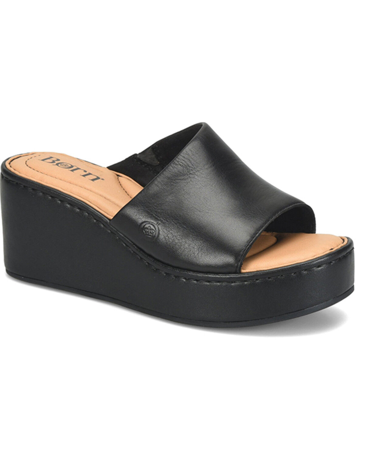 Born Women's Shilo Wedge Sandals, Black, hi-res