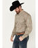 Image #2 - Stetson Men's Mosaic Print Long Sleeve Button-Down Western Shirt , Grey, hi-res