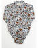 Image #1 - Shyanne Infant Girls' Ditsy Print Long Sleeve Printed Onesie, Ivory, hi-res