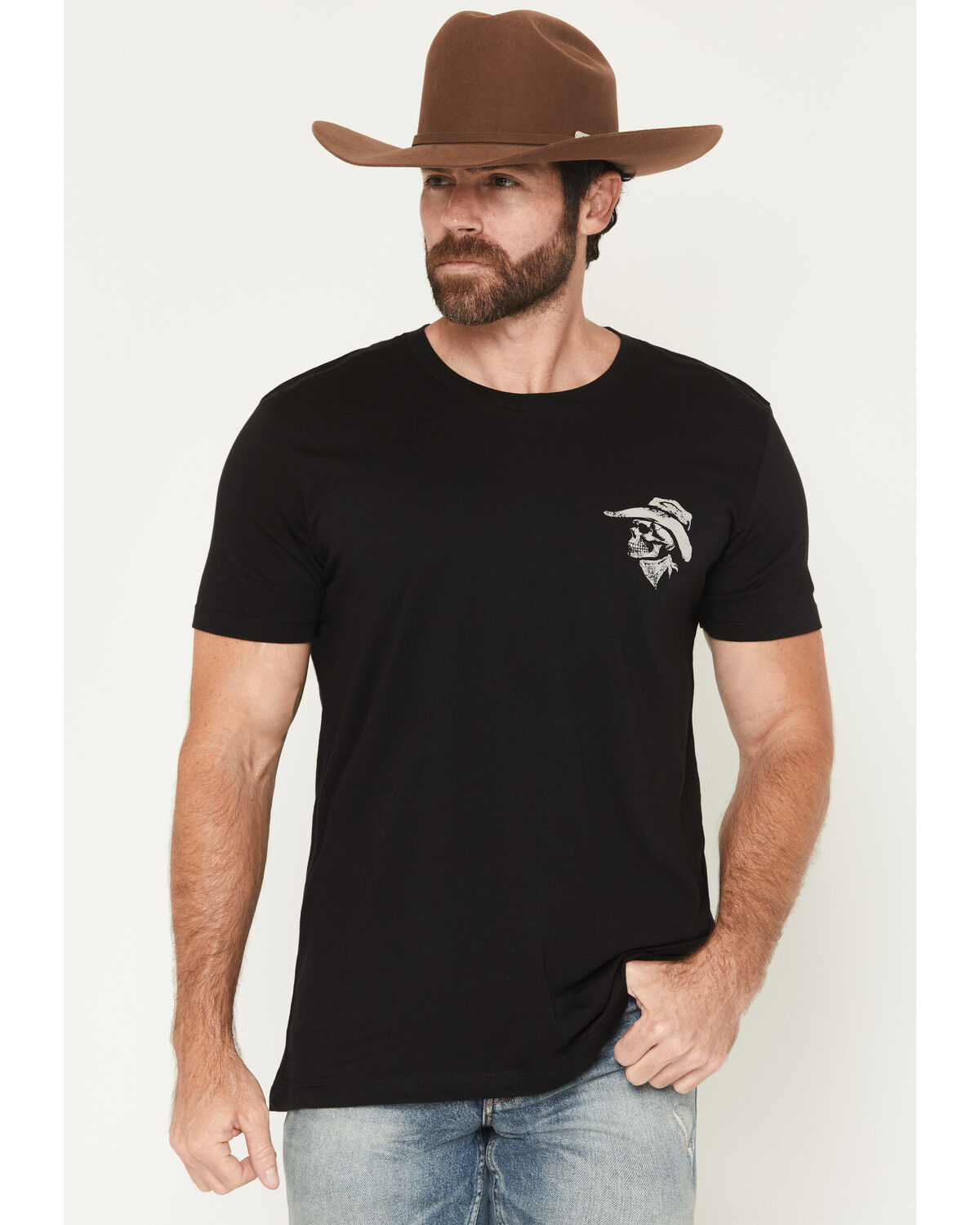 Image #2 - Moonshine Spirit&reg; Men's Cowboy Short Sleeve Graphic T-Shirt, Black, hi-res
