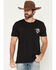 Image #2 - Moonshine Spirit&reg; Men's Cowboy Short Sleeve Graphic T-Shirt, Black, hi-res