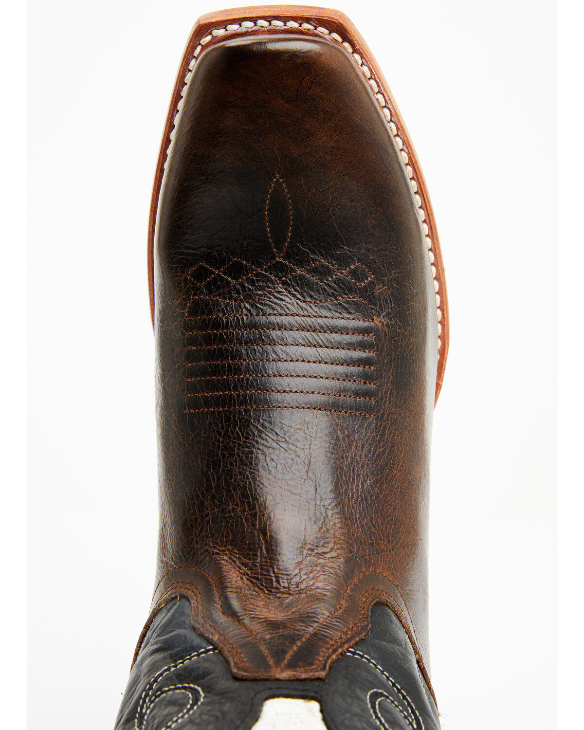 Image #6 - Moonshine Spirit&reg; Men's Showtime Longhorn Inlay Western Boots - Square Toe, Brown, hi-res