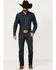 Image #1 - Cody James Men's Night Hawk Basic Dark Wash Slim Straight Stretch Denim Jeans , Blue, hi-res