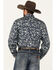 Image #4 - Stetson Men's Paisley Print Long Sleeve Button-Down Western Shirt, Dark Blue, hi-res