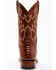 Image #3 - Cody James Men's Brandy Ostrich Leg Exotic Western Boots - Broad Square Toe , Red, hi-res