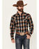 Image #1 - Cody James Men's Santa Cruz Plaid Print Long Sleeve Snap Flannel Shirt - Tall, , hi-res