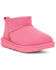 Image #1 - UGG Girls' Classic Ultra Mini Boots, Pink, hi-res