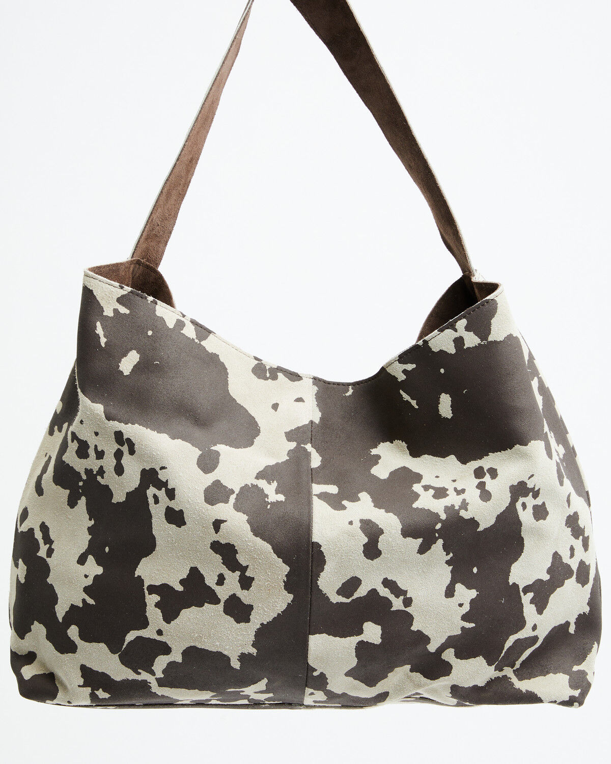 Image #3 - Shyanne Women's Cow Print Suede Hobo Bag, Brown, hi-res