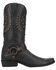 Image #2 - Dingo Men's War Studded Eagle Inlay Western Boot - Square Toe, Black, hi-res