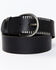 Image #1 - Cleo + Wolf Women's Stitching Detail Leather Belt, Black, hi-res