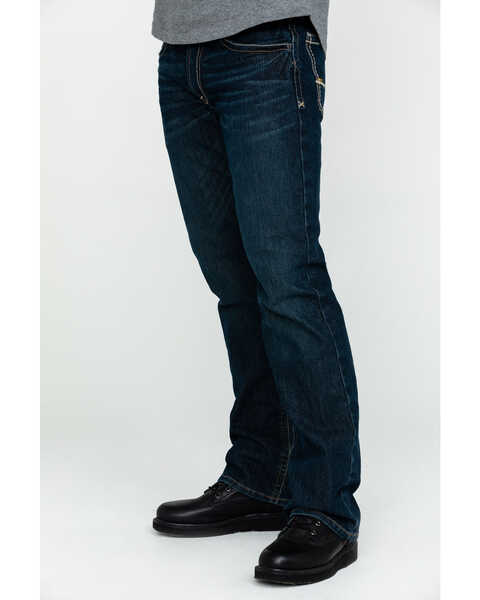 Image #6 - Ariat Men's Rebar M4 Low Rise Boot Cut Jeans, Denim, hi-res