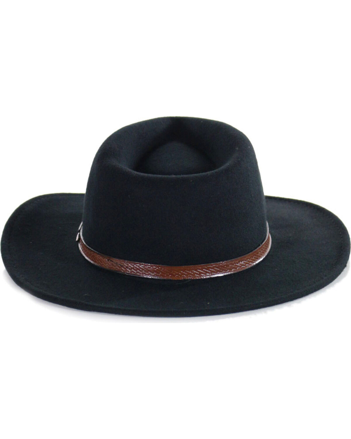 Image #3 - Cody James&reg; Men's Durango Crush Wool Hat, Black, hi-res