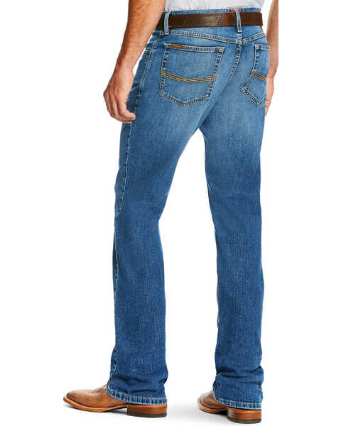 Image #1 - Ariat Men's M2 Relaxed Stretch Legacy Bootcut Stretch Denim Jeans , Blue, hi-res