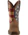 Image #5 - Rebel by Durango Men's Steel Toe American Flag Western Work Boots, Brown, hi-res