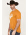 Image #2 - RANK 45&reg; Men's Classic Short Sleeve Graphic T-Shirt, Gold, hi-res