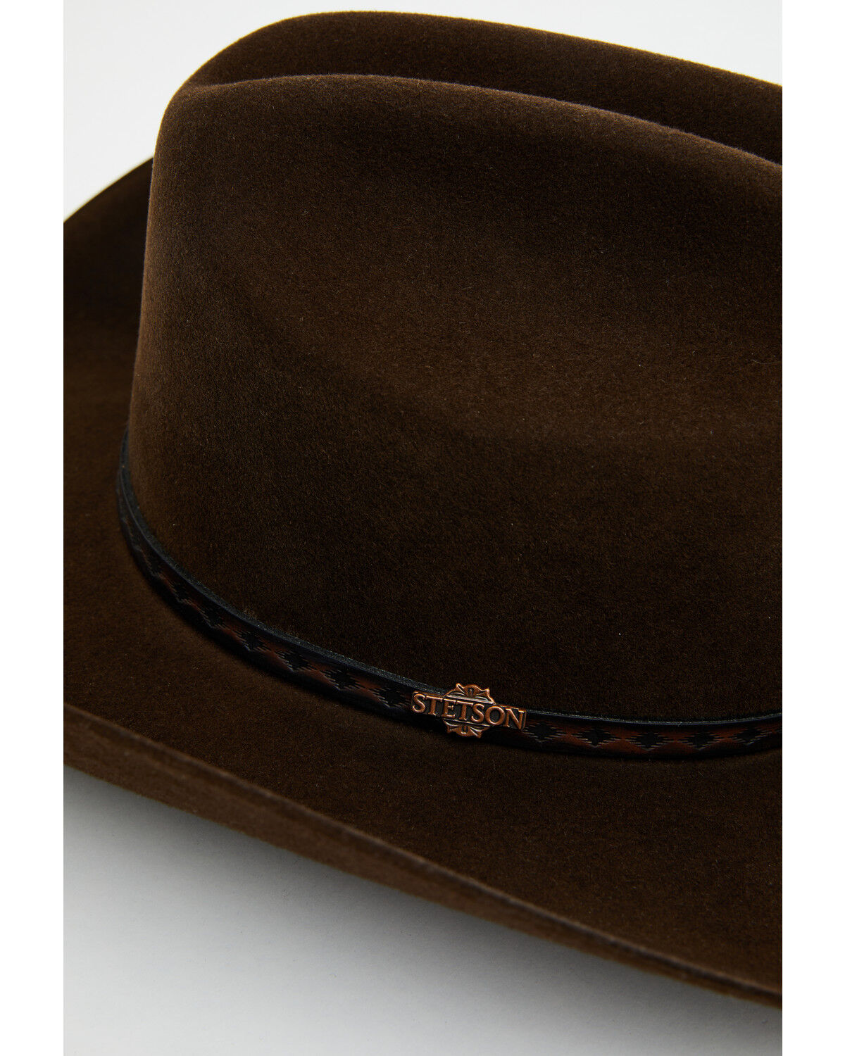 Image #2 - Stetson The Medalist Felt Cowboy Hat, Chocolate, hi-res