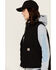 Image #2 - Carhartt Women's Washed Duck Sherpa Lined Vest, Black, hi-res