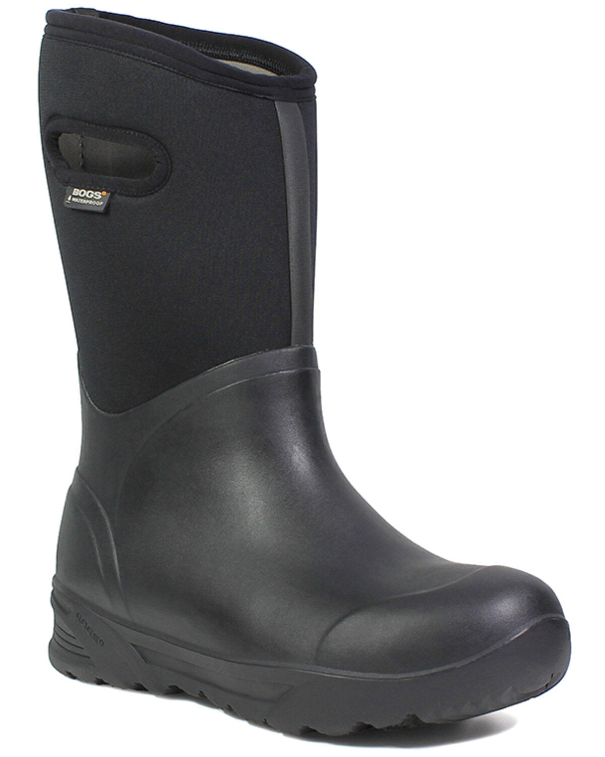 Bogs Men's Bozeman Insulated Waterproof Work Boots - Round Toe, Black, hi-res