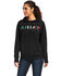 Image #1 - Ariat Women's Black R.E.A.L Mexico Embroidered Logo Pullover Hoodie - Plus, Black, hi-res