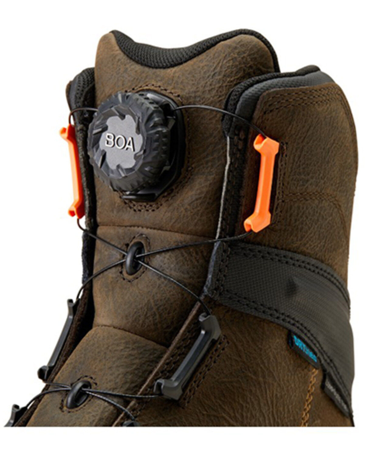 Image #6 - Ariat Men's 8" Stump Jumper BOA&reg; Waterproof Work Boots - Composite Toe, Brown, hi-res