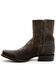 Image #3 - Moonshine Spirit Men's 8" Pancho Roughout Zipper Western Boots - Square Toe, Chocolate, hi-res