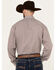 Image #4 - Stetson Men's Geo Print Long Sleeve Pearl Snap Western Shirt, Red, hi-res