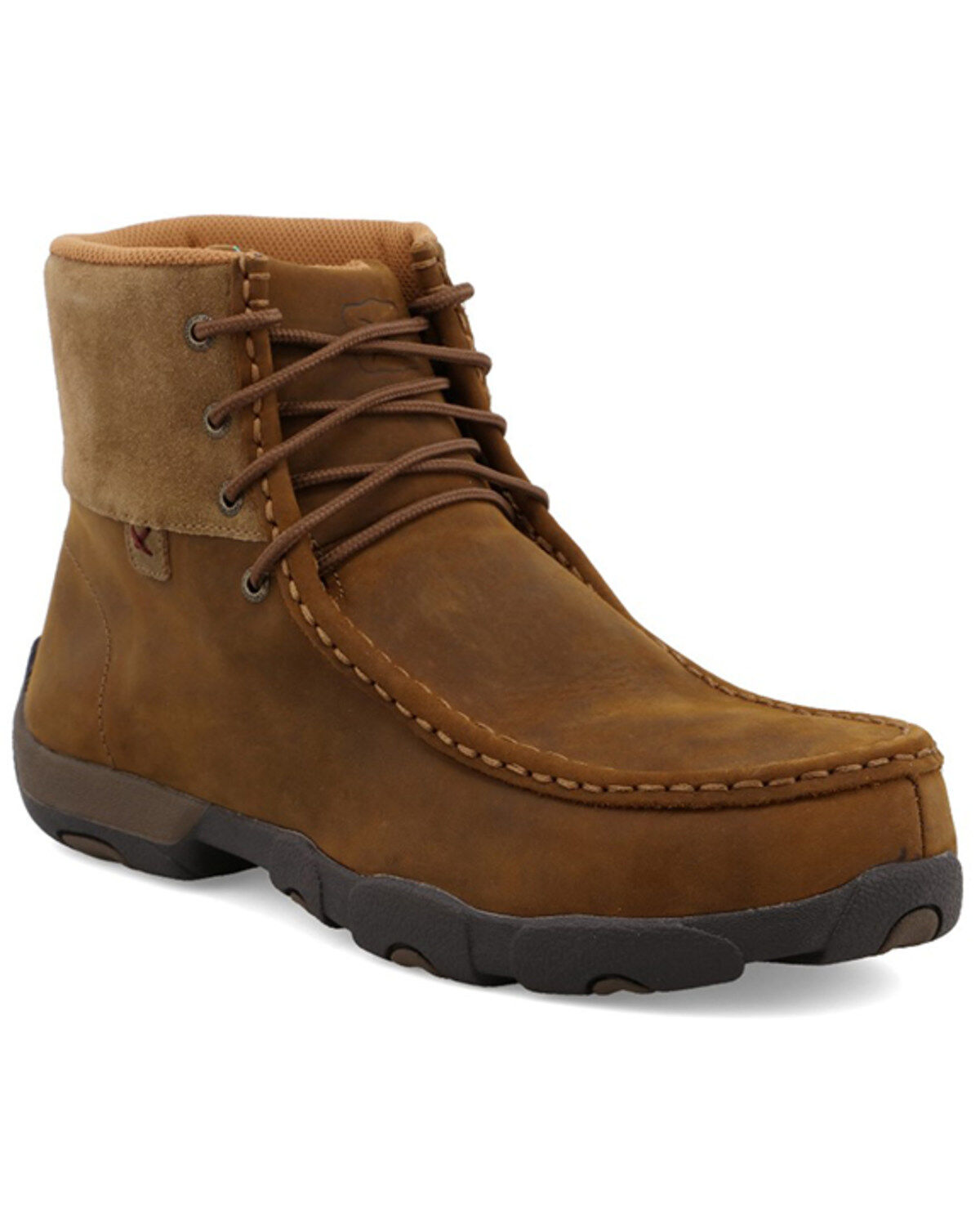 Twisted X Men's 6" Work Driving Moc - Alloy Toe, Brown, hi-res