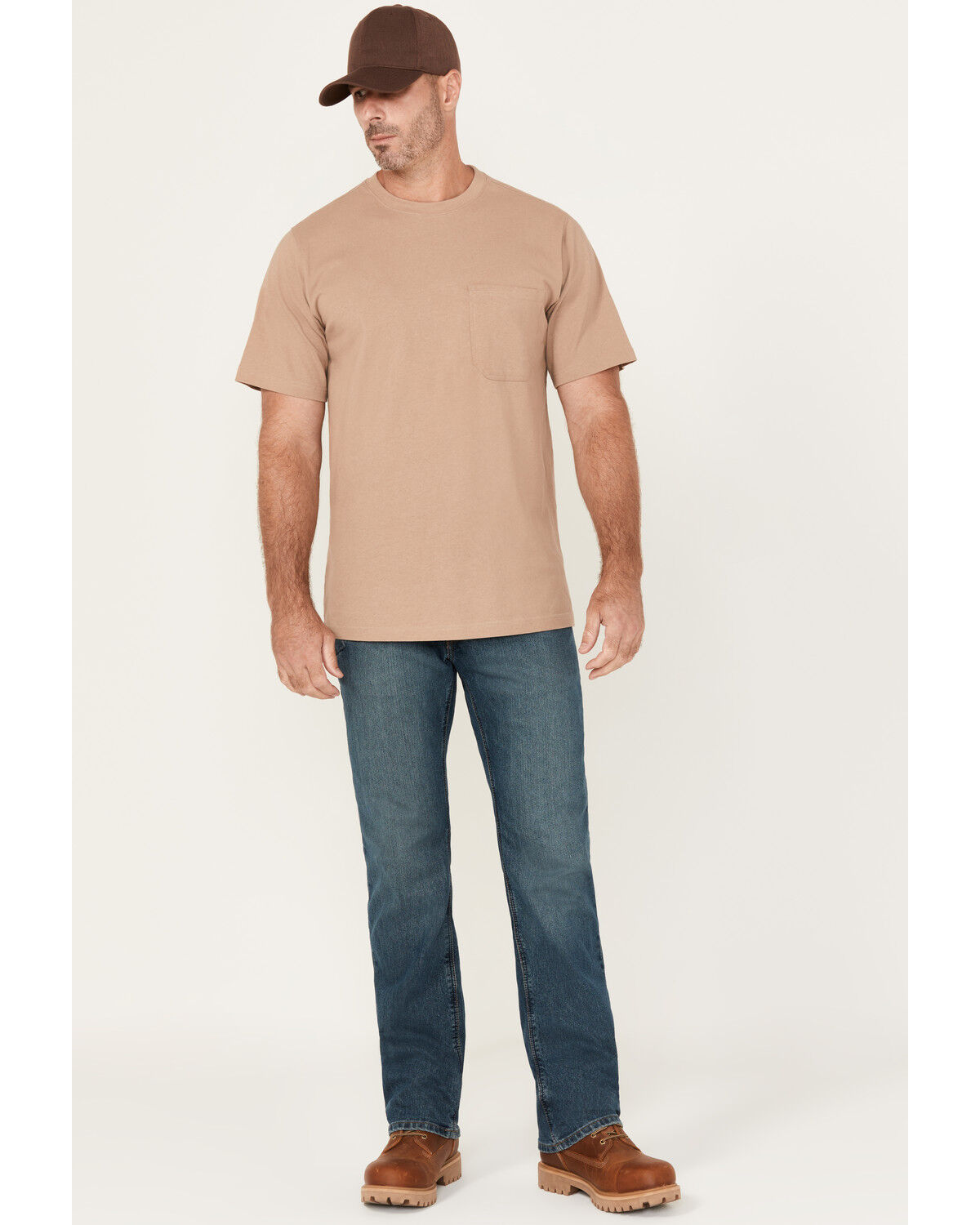 Image #1 - Ariat Men's Rebar M4 Low Rise Boot Cut Jeans, Denim, hi-res