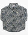 Image #1 - Cinch Infant Boys' Paisley Print Long Sleeve Button-Down Western Shirt , Black, hi-res