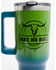 Image #2 - Boot Barn 40oz Take No Bull Tumbler With Handle , Green, hi-res