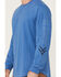 Image #3 - Hawx Men's Logo Long Sleeve Graphic Work T-Shirt, Bright Blue, hi-res