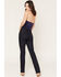 Image #3 - Haala Women's Vintage Dark Wash Venice Bootcut Stretch Denim Jeans, Dark Wash, hi-res