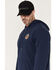 Image #3 - Thorogood Men's Freedom Eagle Graphic Hooded Sweatshirt, Navy, hi-res