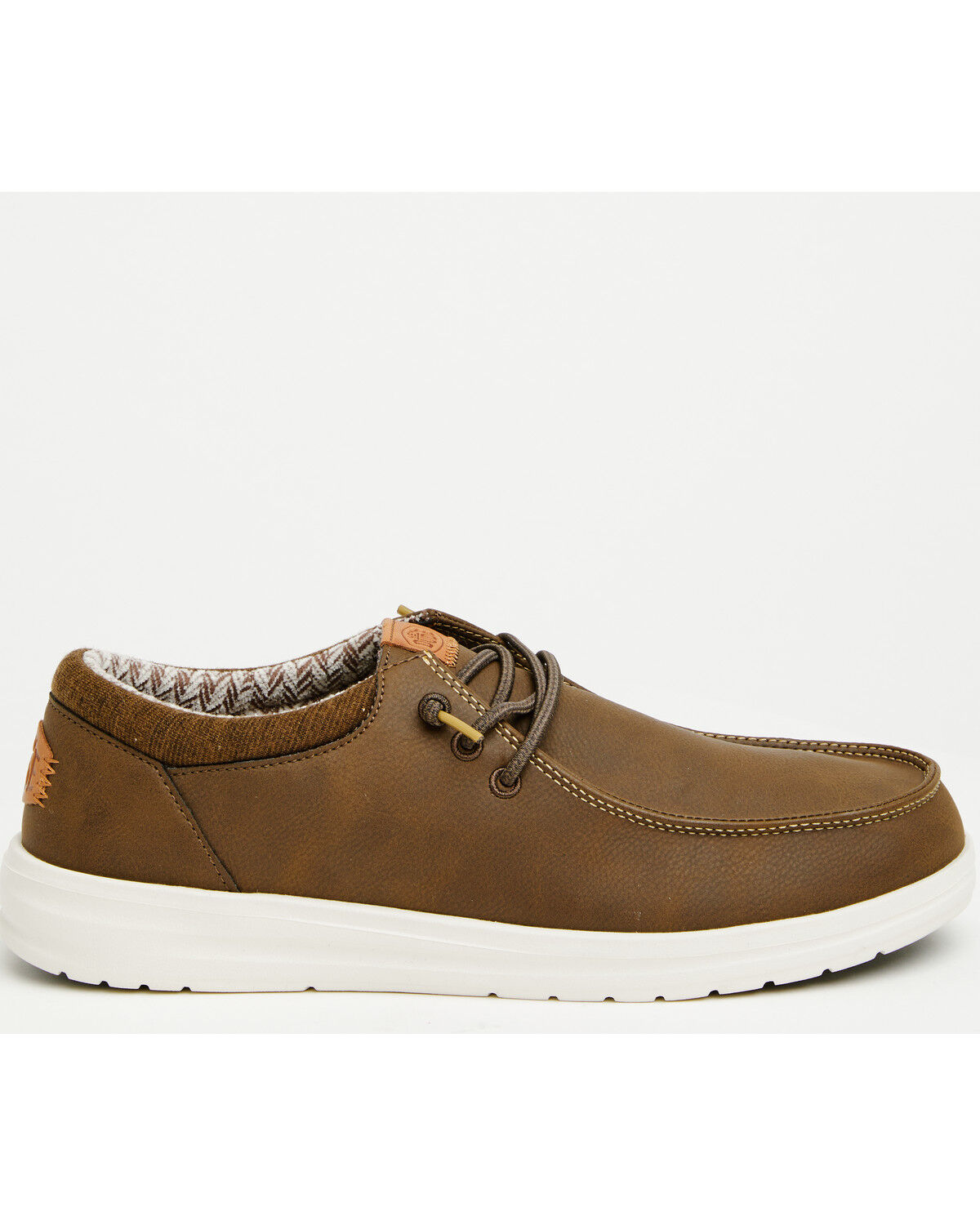 Image #2 - HEYDUDE Men's Paul Classic Shoes - Moc Toe, Brown, hi-res