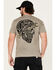 Image #1 - Troll Co Men's Molten Short Sleeve Graphic T-Shirt, Slate, hi-res