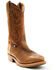 Image #1 - Double H Men's 12" Domestic I.C.E.™ Western Boots - Medium Toe, Brown, hi-res