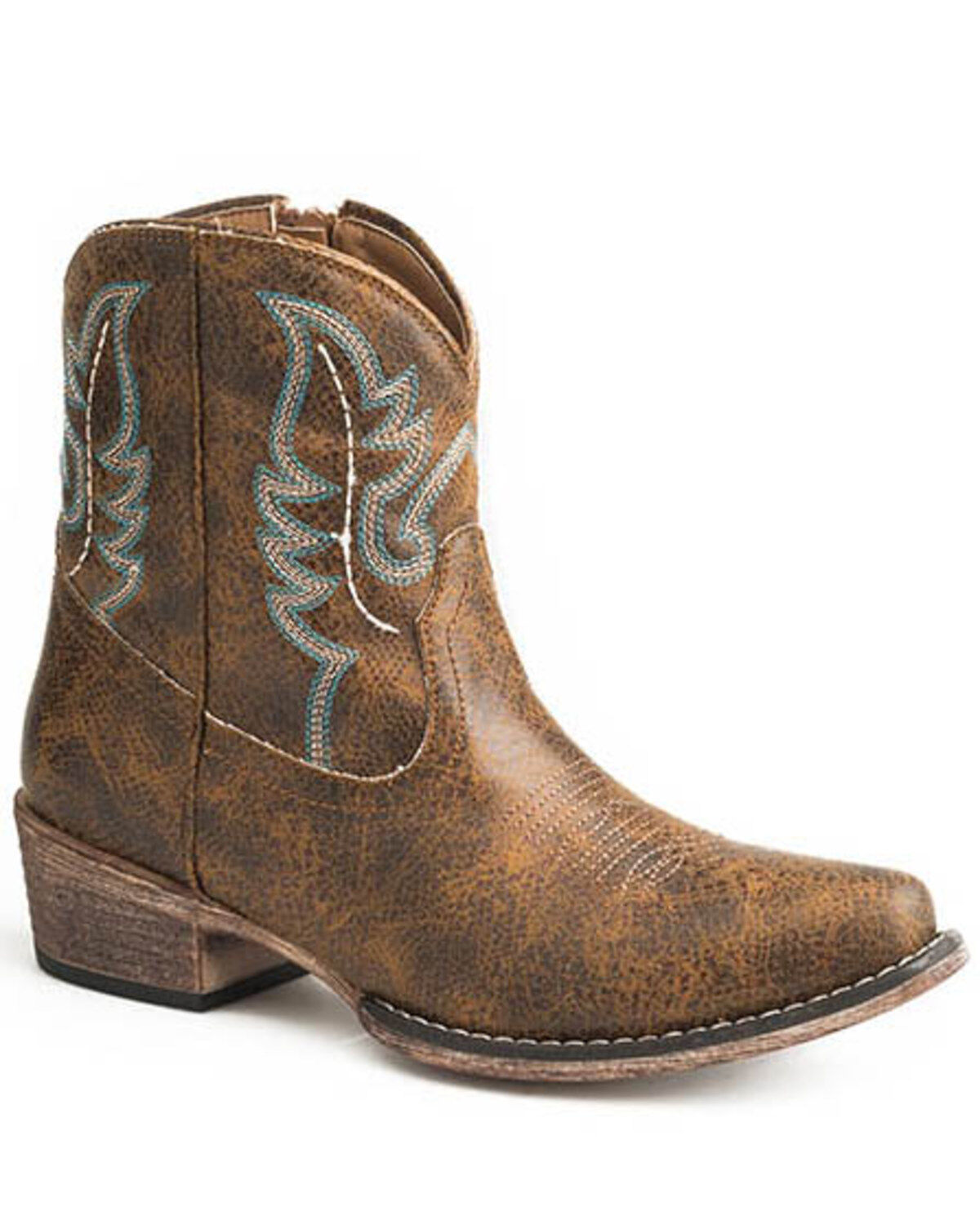 Roper Women's Vintage Western Booties - Snip Toe, Brown, hi-res