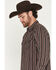 Image #2 - Moonshine Spirit&reg; Men's Timberwolf Striped Long Sleeve Snap Flannel Shirt, Black, hi-res
