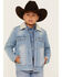 Image #1 - Cody James Boys' Light Wash Sherpa Denim Jacket, Blue, hi-res