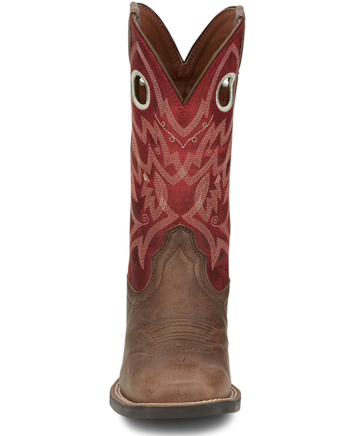 Image #4 - Justin Women's Liberty River Performance Western Boots - Broad Square Toe, Grey, hi-res