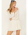 Image #2 - Ash & Violet Women's Long Sleeve Mini Dress, Cream, hi-res