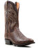 Image #1 - Dan Post Men's 12" Hand Quill French Exotic Western Boots - Medium Toe, Rust Copper, hi-res